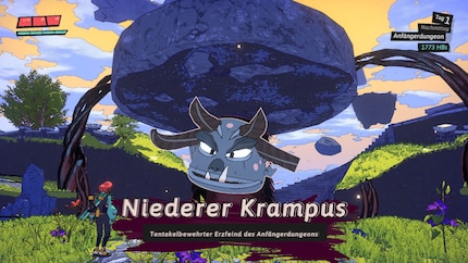 There’s a large stone held by several tentacles above the Lower Krampus. Erm, what am I supposed to do here?