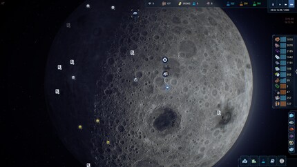 I plan expeditions on the moon map.