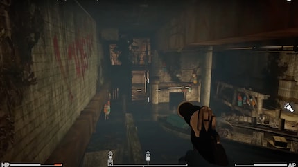 Il Tamigi è la mia prima prova di resistenza in «Fallout: London», che supero per poco.