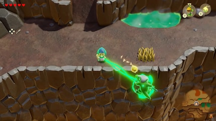 Happy travels! Zelda drops an opponent into the abyss using Bind.