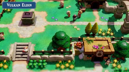 Plenty of inhabitants, cute houses and a fountain: Kakariko is probably one of the main towns in Hyrule again.