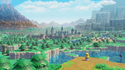 Princess Zelda looks over Hyrule, her kingdom.