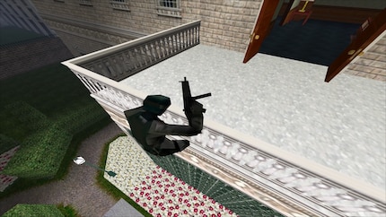 In Rainbow Six you can even climb and clamber over balconies.