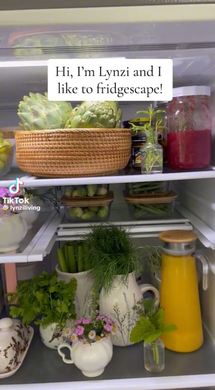 Frigoriferi artistici: il Fridgescaping consiste nel progettare l'interno del frigorifero in modo estetico, ma organizzato.