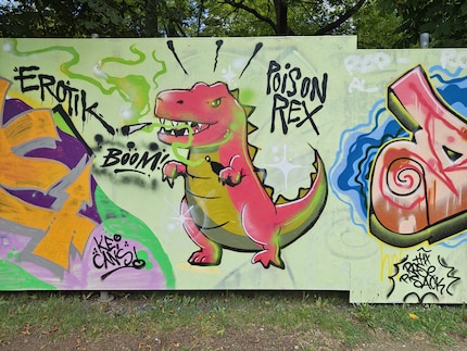 Per altri soggetti, come i graffiti, i colori vivaci funzionano molto bene.