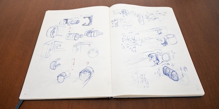 The beginnings of every tool: Daniel’s sketches.
