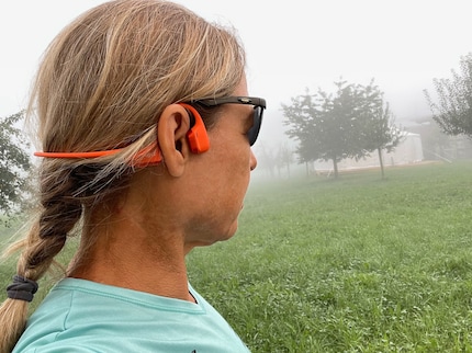 Le «Open Run Pro 2» vanno bene anche se fai jogging con gli occhiali da sole.
