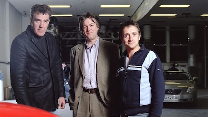 Quando a Jeremy Clarkson (a sinistra) e Richard Hammond (a destra) si unisce James May (al centro), il trio diventa molto più della somma delle sue parti.
