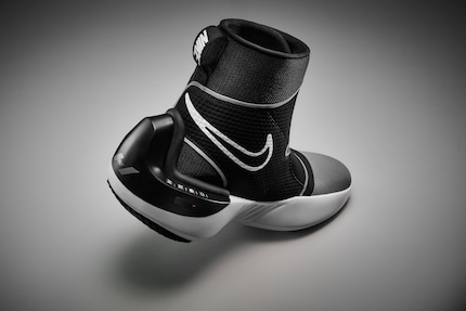 The battery-powered shoe offers a combination of heat and massage for warming up and relaxing.