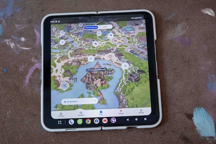 I can explore Disneyland better on the big screen, despite the black frame.