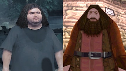 The only thing missing for a likeness of Hagrid is the beard.