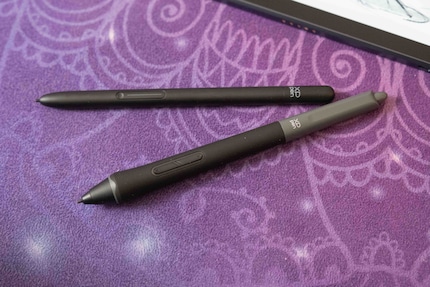 È incluso uno stilo sottile di XP-Pen (sul retro), ma sono compatibili anche altri stilo del produttore.