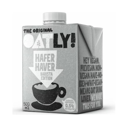 Oatly Oats Barista Edition 500ml: it’s clear what you’re getting here!