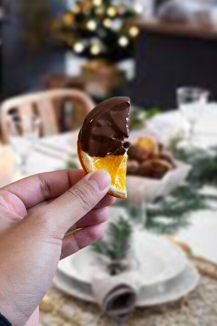 POV: eating a chocolate-covered orange at Christmas ...