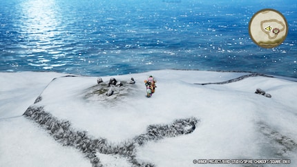 I can enter this inconspicuous rock formation on the world map and explore it like any other location.