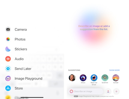 Come per Dall-E, ad esempio, puoi far creare all'intelligenza artificiale delle immagini in «Image Playground».