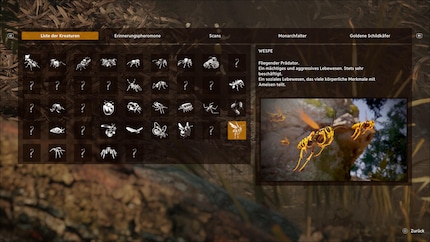 Nel gioco posso scoprire una varietà di creature.