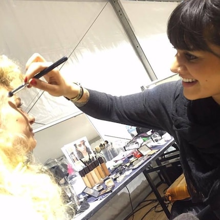 Sophia at work for the Chanel Ready-to-Wear Show SS15.