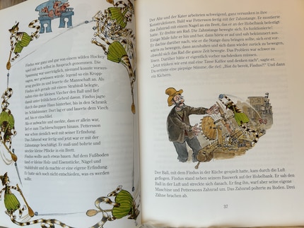 The book has cute illustrations.