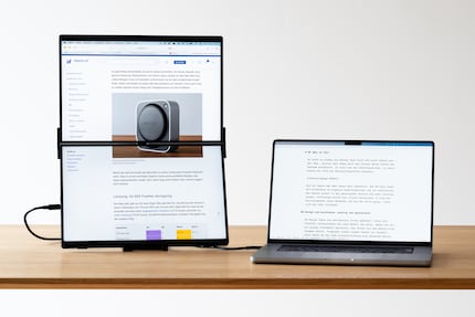 In modalità «Ultra», il sistema riconosce i due display come un unico monitor.