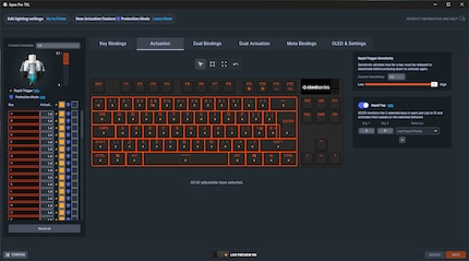 Nel software «GG», tra le altre cose, posso definire il punto di attivazione.