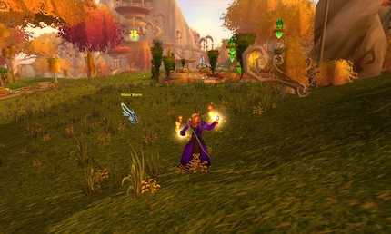 Alberi mistici, torri elfiche decorate e cristalli magici fluttuanti: la Foresta di Cantoeterno in «World of Warcraft» è la mia oasi di benessere.