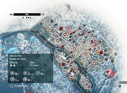 Fedele al motto «più è meglio», Ubisoft inonda i suoi giochi open world con innumerevoli attività collaterali, come in «Assassin's Creed Unity».