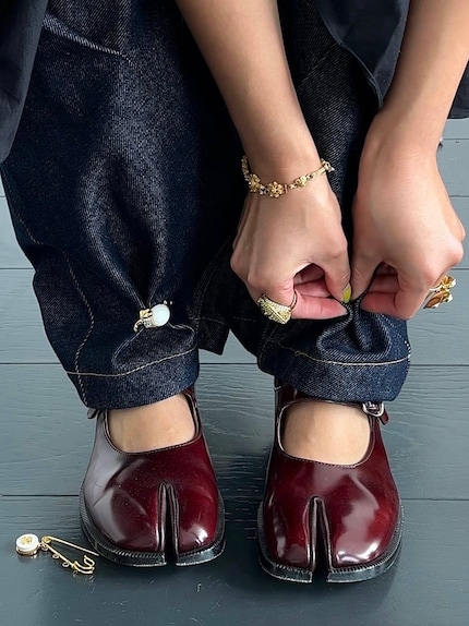 Koleen Diaz mostra i dettagli del suo outfit su TikTok.