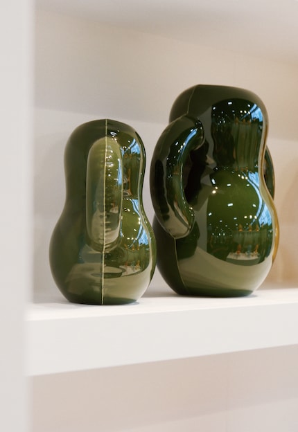 Inspired by swimming rings and the like, these striking designs bring lightness to any room.
