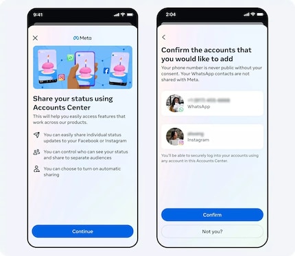 Puoi effettuare tutte le impostazioni necessarie nel Centro Account.
