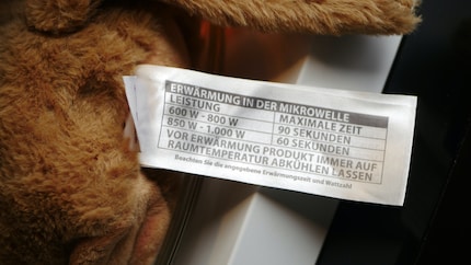 Just don’t overheat – depending on the power of the microwave, the Warmies can be heated for different lengths of time.