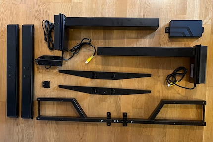 The small number of individual parts are quick to assemble. 