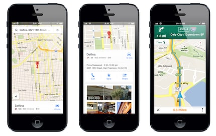 Google Maps on the iPhone in 2012.