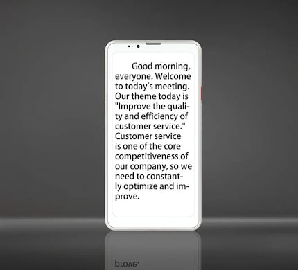 Lo schermo è ideale per chi legge molte email, siti web o testi sul proprio smartphone.