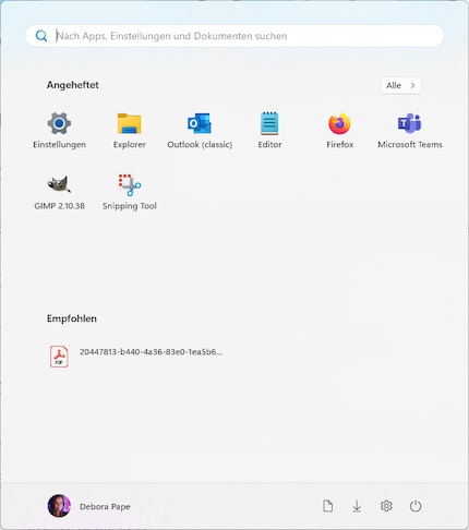 Il menu di avvio è semplice e presenta poche opzioni di personalizzazione.