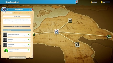 Man mano che il gioco procede, sblocco nuovi obiettivi di spedizione sulla mappa.