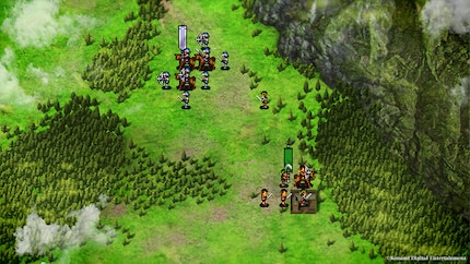 Le epiche battaglie sono combattute nello stile di un JRPG tattico.