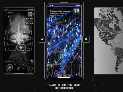 Niantic ha incorporato meccaniche di gioco con la realtà aumentata e la tecnologia dei geodati, come si vede qui in «Ingress Prime».