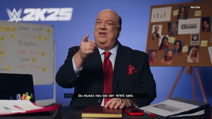 La vetrina è narrata nientemeno che da Paul Heyman.