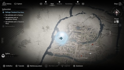 Mando delle vedette tramite comando sulla mappa panoramica.