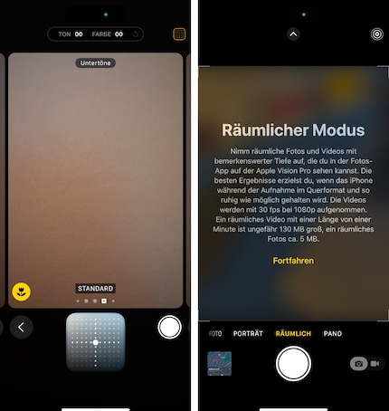 Sull'iPhone 16e non trovi l'ampio menu e la fotografia spaziale.