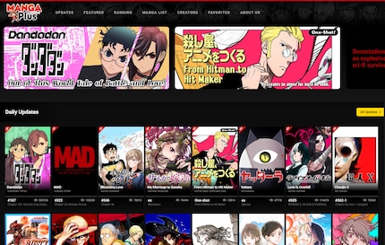 Manga Plus offre una vasta selezione di titoli noti e meno noti.