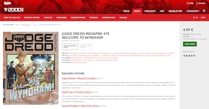 2000 AD è nota per titoli britannici come Judge Dredd.