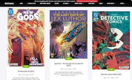 GetComics offre una vasta selezione di fumetti, forniti anche da altri utenti.