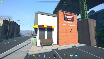 The Sauerkraut Supreme pizza store serves «the finest German pizza in Hyland Point».
