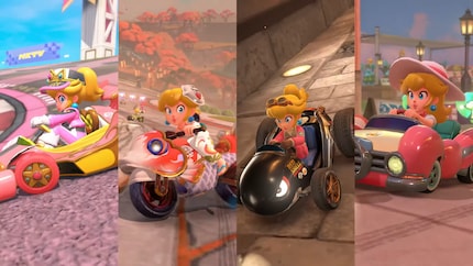 Peach in abiti diversi.