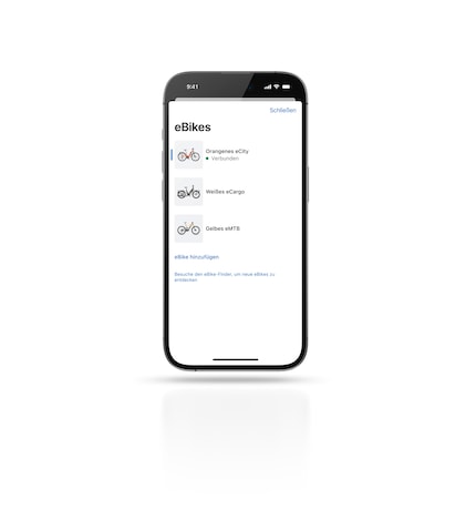 The eBike Flow app allows you to manage up to six e-bikes in your own account.