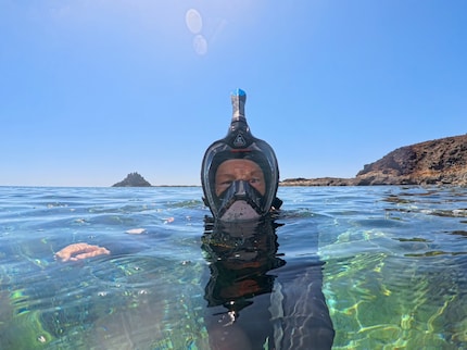 Sopra l'acqua sembro un alieno, sotto l'acqua tutto è rilassato e naturale.