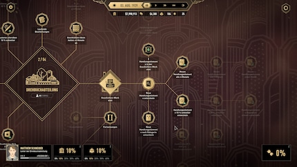Each main building has its own research tree.