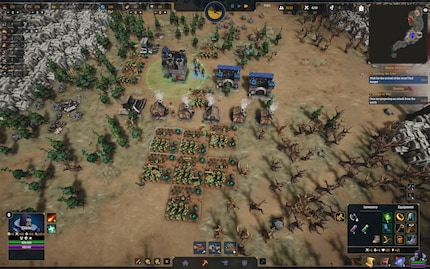 I had to reorganise my economy after I built too many combat units and had too little food available.